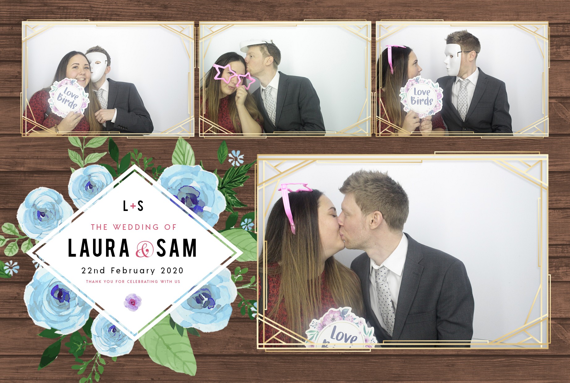 Laura and Sam's Wedding | View more photos from the event at gallery.myphotoboothexperience.co.uk/u/MyPhotoBoothExperienceLtd/Laura-and-Sams-Wedding